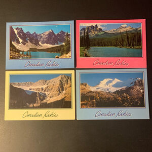 Vintage Majestic Postcards - Canadian Rockies - Multi-color
